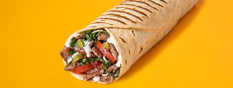 Beef Filet Shawarma Wrap