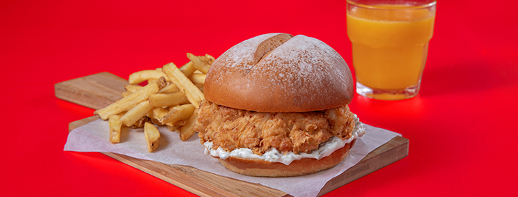 Dukey Breaded Chicken Burger