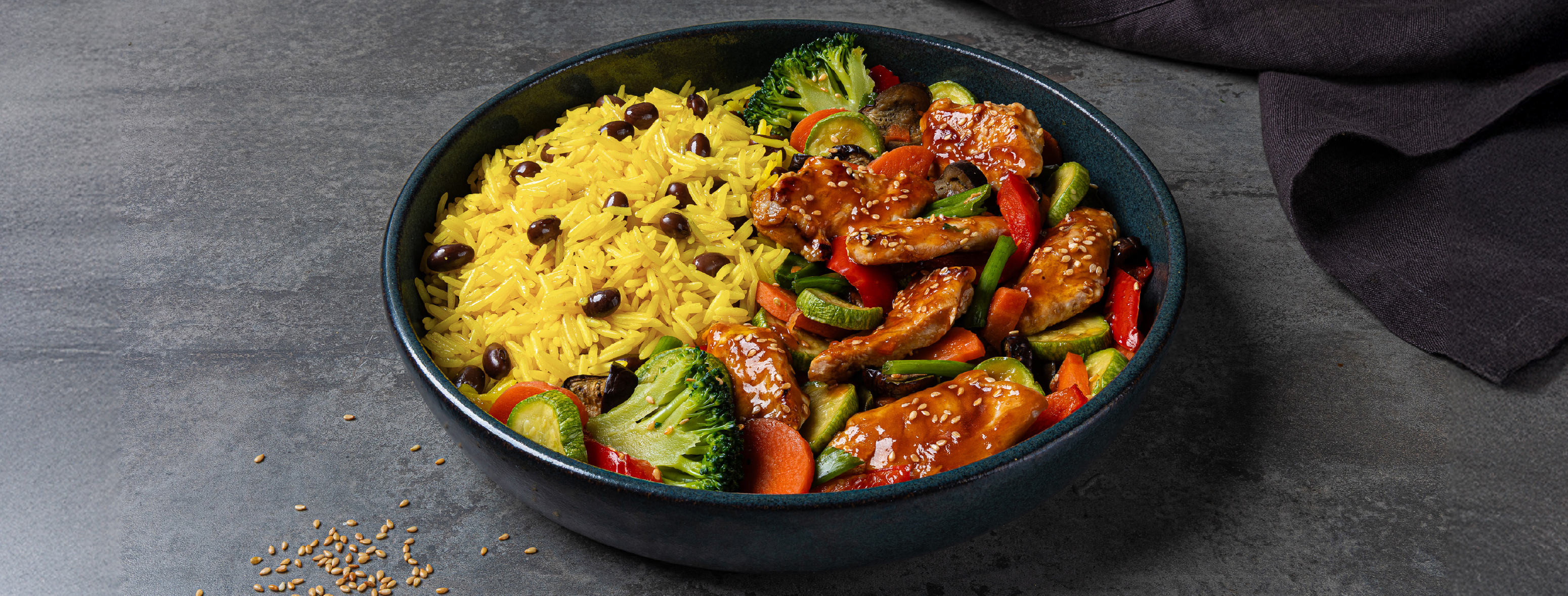 TERIYAKI CHICKEN RICE BOWL
